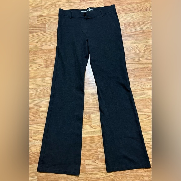 Betabrand Women's Size medium long charcoal Bootcut Stretch Nylon Dress Pants - Picture 1 of 3
